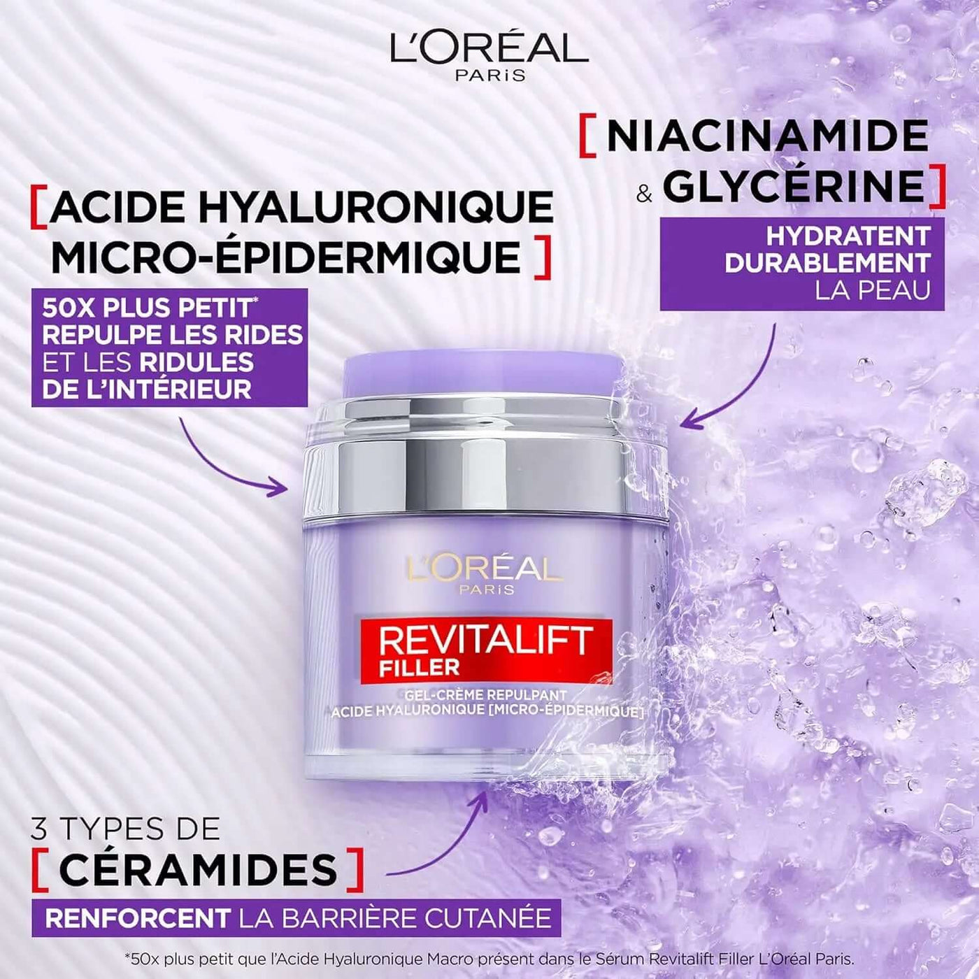 L'Oreal Revitalift Filler Gel-Crème Acide Hyaluronique 50ml amazon.fr